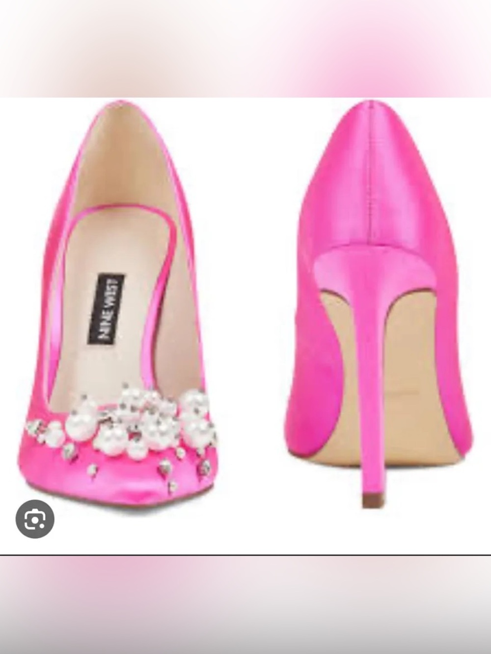 Nine West Bright Pink Embellished Pointed-Toe Pumps - Women - Picture 4 of 4